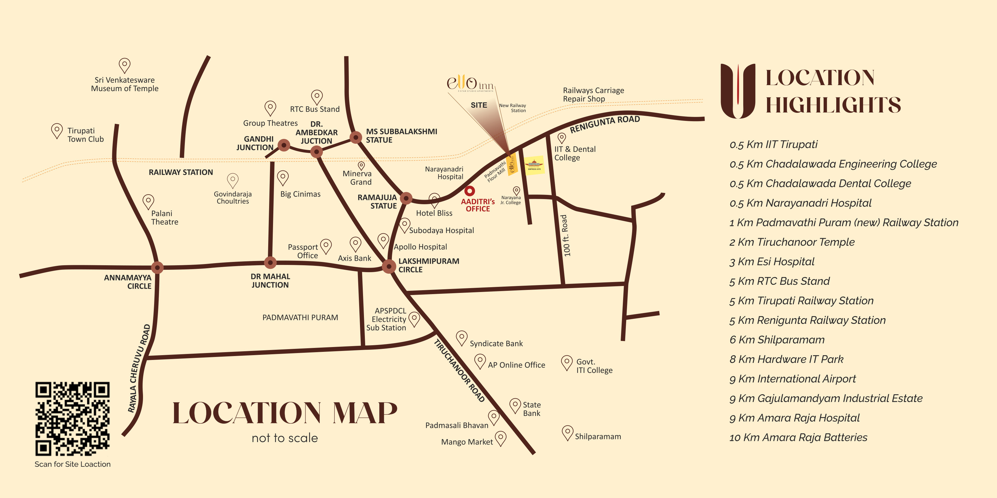 Location map and nearby highlights